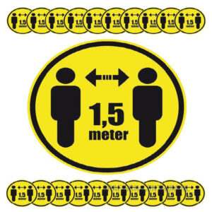 veiligheidsstickers anderhalve meter