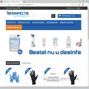 desinfectie webdesign